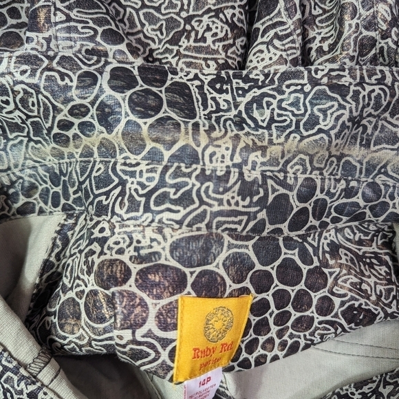 Ruby Road Snake Print Button Front Jacket Sz 14P - Picture 10 of 12